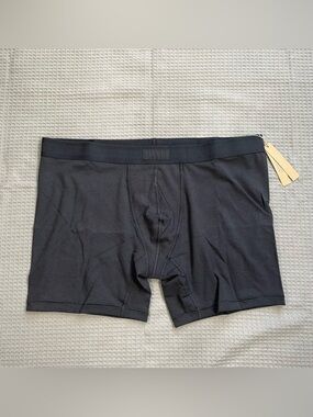Mens Skims Boxer Brief NWT 2X Onyx Cotton Modal Stretch